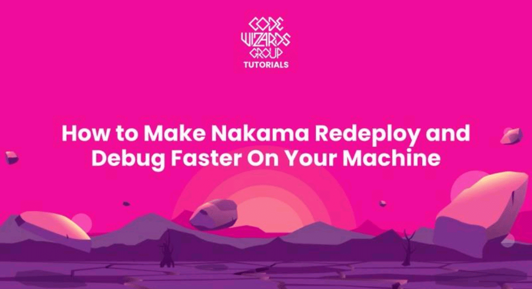 Video title on pink background